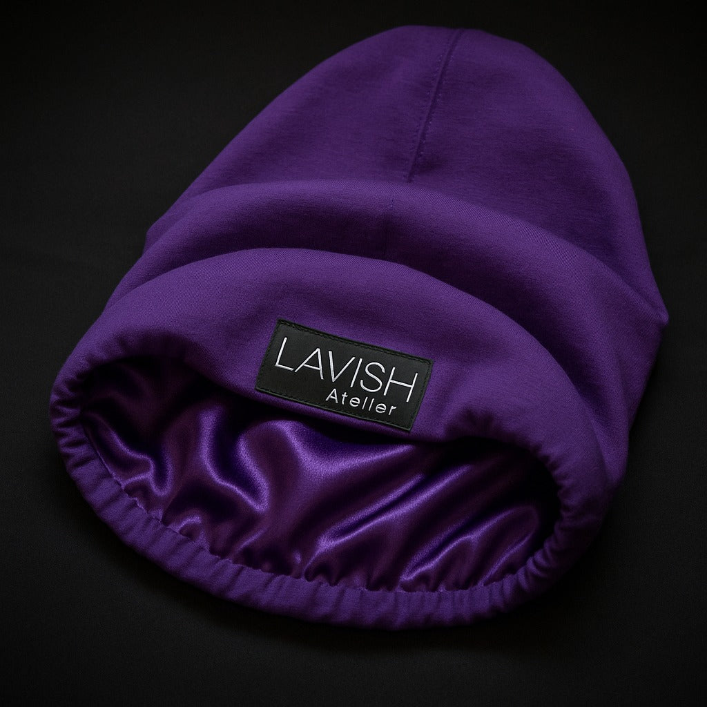 Satin Lined Beanies Cropped Slouch